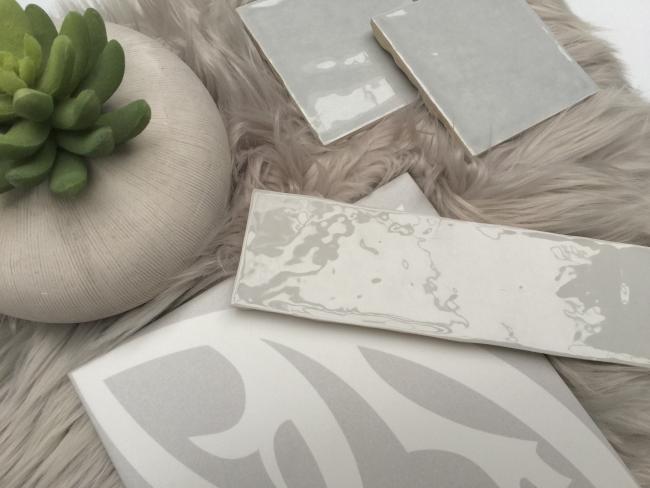 LA MADELEINE ZELIE GRIS & ATELIER 6.2X25 & 10X10 GRIS GLOSSY